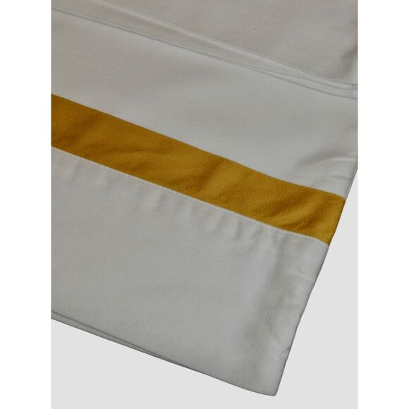 Serena & Lily White Border Frame Pillowcases Cotton Portugal Standard (2) - Picture 2 of 4